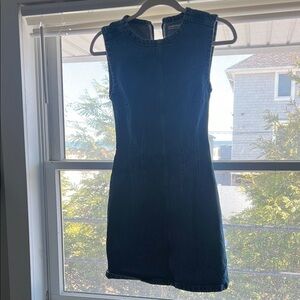 Abercrombie & Fitch Blue Crew Neck Sheath Dress